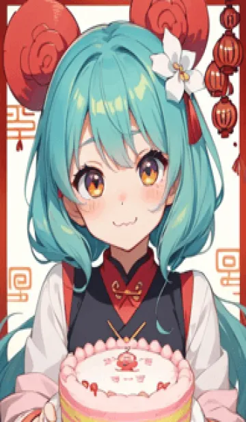 新年、幸福を届ける NN 7の着せ替えメイン画像