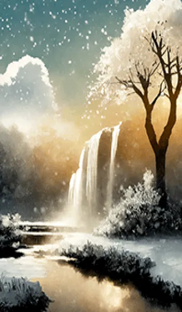 [LINE着せ替え] 優美な冬の風景の着せかえ(Winter-2544)の画像1