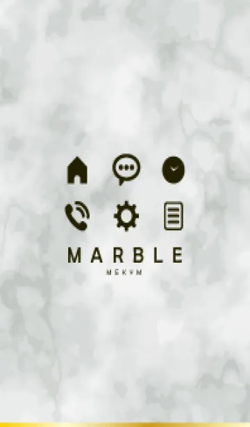 [LINE着せ替え] MONOTONE MARBLE-ICON 32の画像1