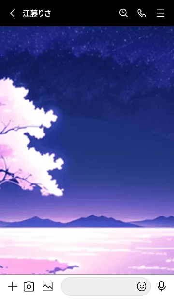 [LINE着せ替え] 冬のサクラ #CKLF01。の画像2