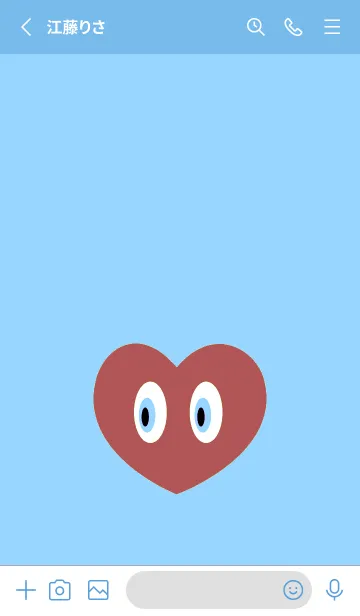 [LINE着せ替え] アイ ハート 85の画像2