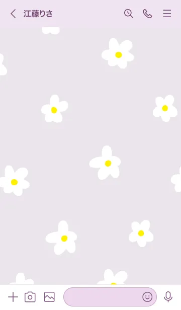 [LINE着せ替え] 白い花が舞う23の画像2