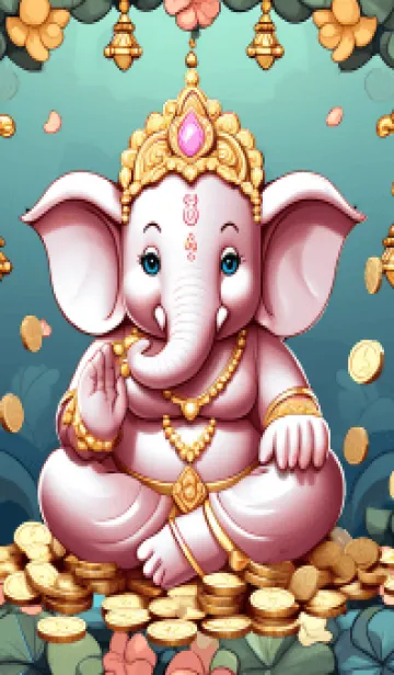 [LINE着せ替え] Ganesha, rich, money(JP)の画像1