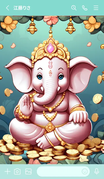 [LINE着せ替え] Ganesha, rich, money(JP)の画像2