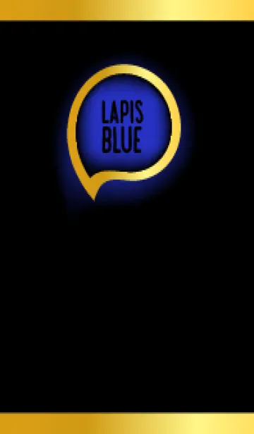 [LINE着せ替え] Lapis Blue In Black Theme (JP)の画像1