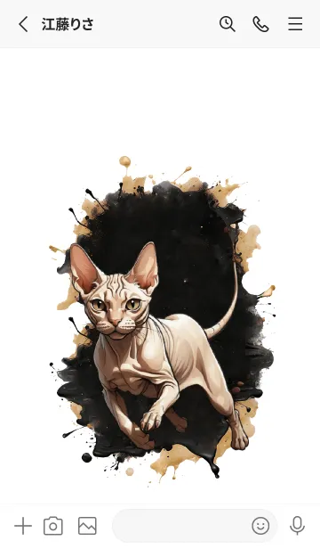 [LINE着せ替え] Sphinx cat So Cool Theme (JP)の画像2
