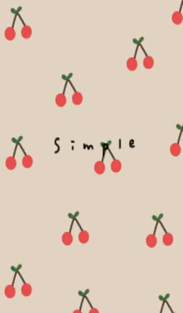 [LINE着せ替え] かわいい＊さくらんぼ柄。の画像1