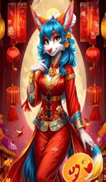 [LINE着せ替え] 新年、幸福を届ける M 18の画像1