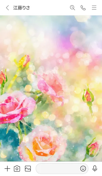 [LINE着せ替え] 薔薇(バラ)の花の着せかえ(R2591)の画像2