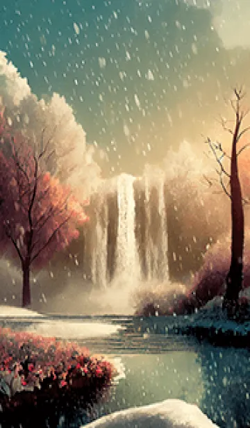 [LINE着せ替え] 優美な冬の風景の着せかえ(Winter-2550)の画像1