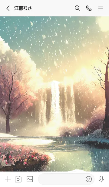 [LINE着せ替え] 優美な冬の風景の着せかえ(Winter-2550)の画像2