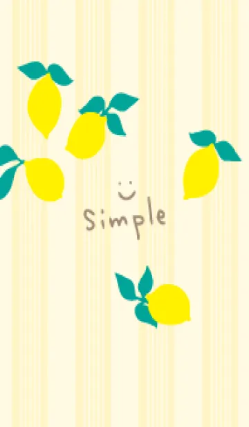 [LINE着せ替え] レモン シンプルかわいい7の画像1