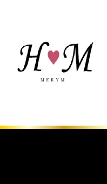 [LINE着せ替え] LOVE INITIAL-H&M イニシャル 9の画像1