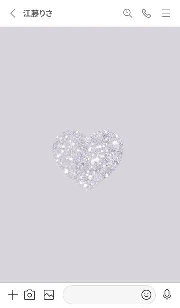 [LINE着せ替え] violet お洒落なラメのハート03_1の画像2