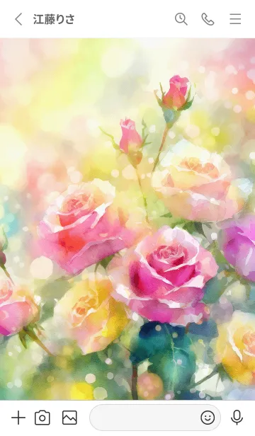 [LINE着せ替え] 薔薇(バラ)の花の着せかえ(R2593)の画像2