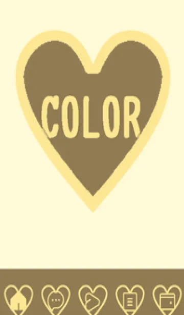 [LINE着せ替え] yellow color F55の画像1