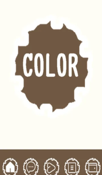 [LINE着せ替え] beige color G52の画像1