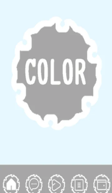 [LINE着せ替え] blue color G54の画像1