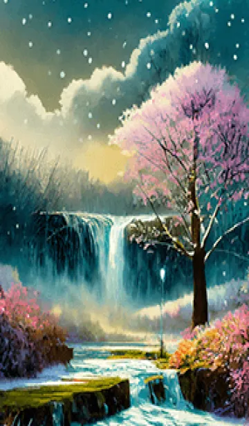 [LINE着せ替え] 優美な冬の風景の着せかえ(Winter-2554)の画像1