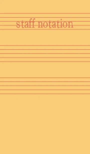 [LINE着せ替え] 五線譜1 マリーゴールドイエローの画像1