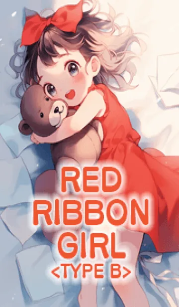 [LINE着せ替え] 赤いリボンの娘【Bタイプ】の画像1