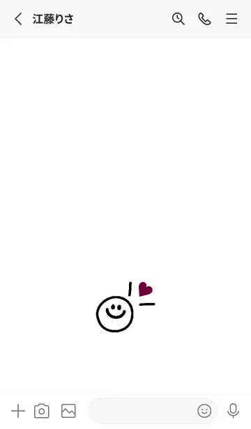 [LINE着せ替え] ミニ ラブ スマイル .23の画像2