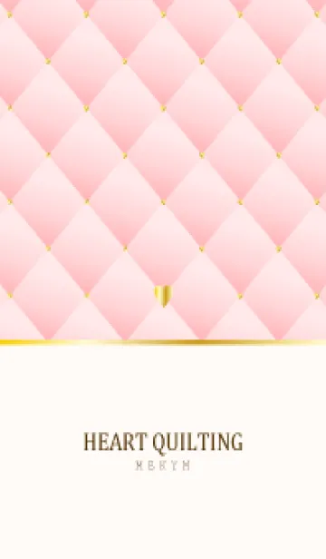 [LINE着せ替え] HEART QUILTING - PINK 19の画像1