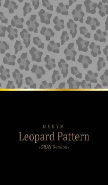 [LINE着せ替え] Leopard Pattern BLACK GRAY 10の画像1