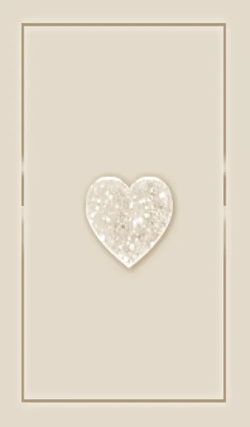 [LINE着せ替え] beige お洒落なラメのハート04_1の画像1