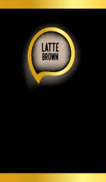 [LINE着せ替え] Latte Brown In Black Theme (JP)の画像1