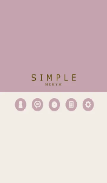 [LINE着せ替え] SIMPLE-ICON PINK 18の画像1