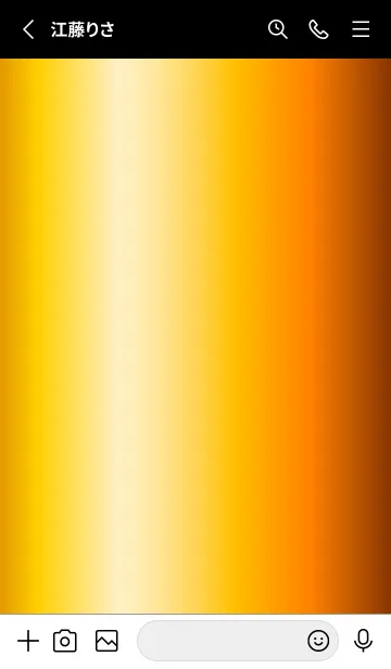 [LINE着せ替え] Simple Gradation -GlossyYellow 10-の画像2