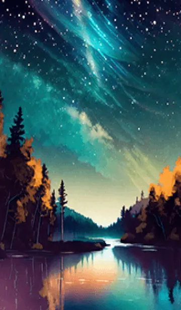 [LINE着せ替え] 穏やかな夜景の着せかえ/663の画像1