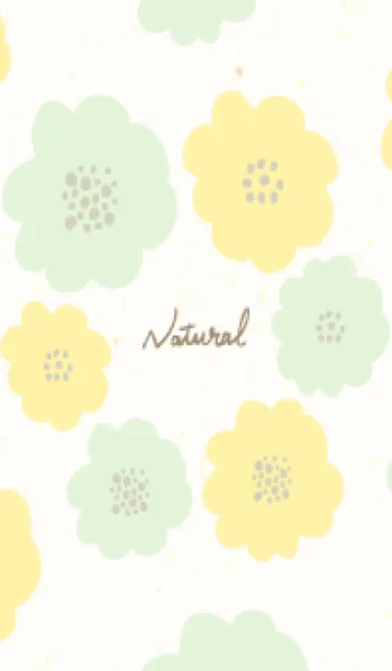 [LINE着せ替え] 2色の丸い花8の画像1