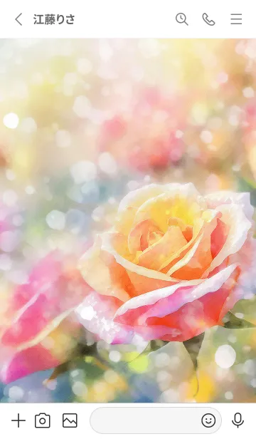 [LINE着せ替え] 薔薇(バラ)の花の着せかえ(R2607)の画像2