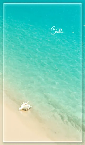 [LINE着せ替え] bluegreen 白い貝殻02_1の画像1