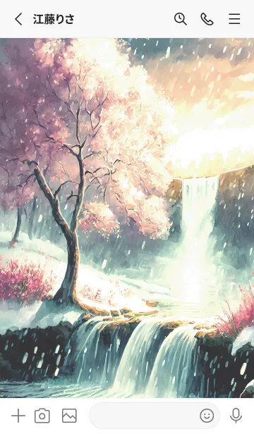 [LINE着せ替え] 優美な冬の風景の着せかえ(Winter-2566)の画像2