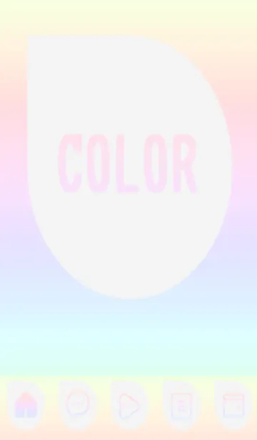 [LINE着せ替え] red color rainbow J07の画像1