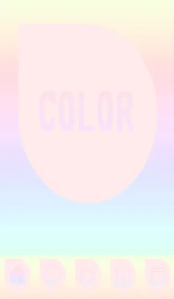 [LINE着せ替え] red color rainbow J08の画像1