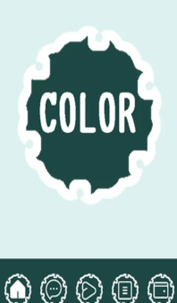 [LINE着せ替え] green color G110の画像1