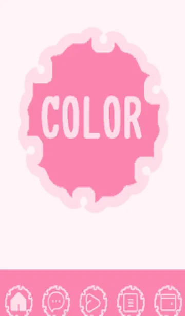 [LINE着せ替え] pink color G51の画像1