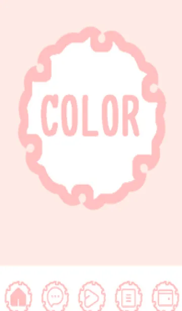 [LINE着せ替え] pink color G52の画像1