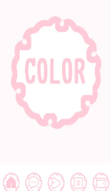 [LINE着せ替え] pink color G54の画像1