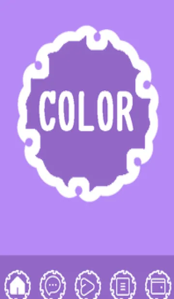 [LINE着せ替え] purple color G51の画像1