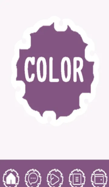 [LINE着せ替え] purple color G53の画像1