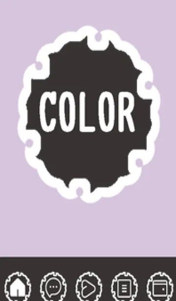 [LINE着せ替え] purple color G55の画像1