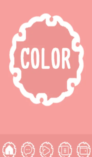 [LINE着せ替え] red color G51の画像1