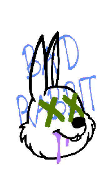 [LINE着せ替え] バッド ラビット 308の画像1