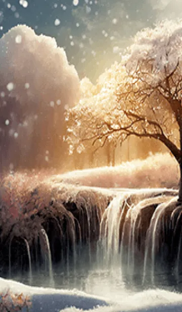 [LINE着せ替え] 優美な冬の風景の着せかえ(Winter-2570)の画像1