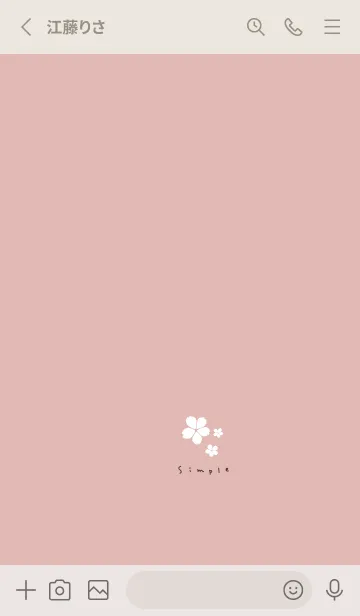 [LINE着せ替え] ピンクベージュと桜。の画像2